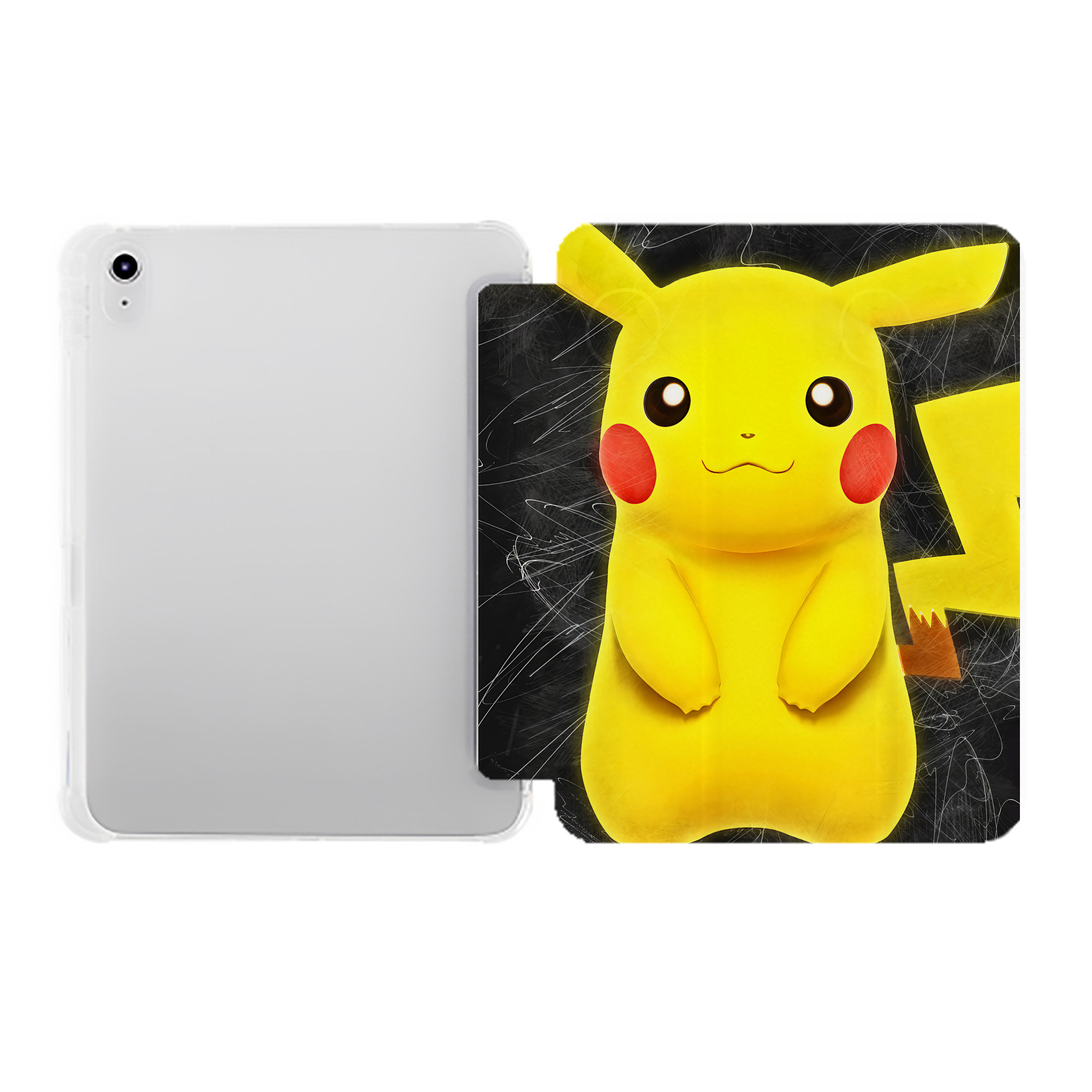 （画像用） ポケットモンスター Pokémon IPad ケース ペン収納付き 三つ折りスタンド PUレザー×シリコン 対応機種9.5/10.5/10.9インチ